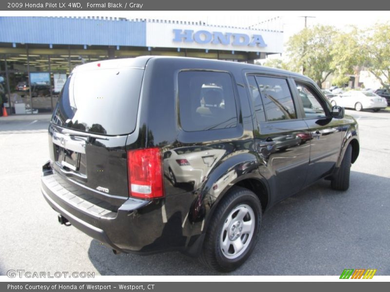 Formal Black / Gray 2009 Honda Pilot LX 4WD