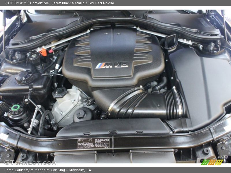  2010 M3 Convertible Engine - 4.0 Liter 32-Valve M Double-VANOS VVT V8