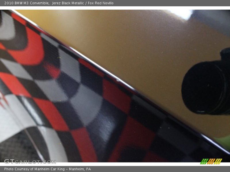 Jerez Black Metallic / Fox Red Novillo 2010 BMW M3 Convertible
