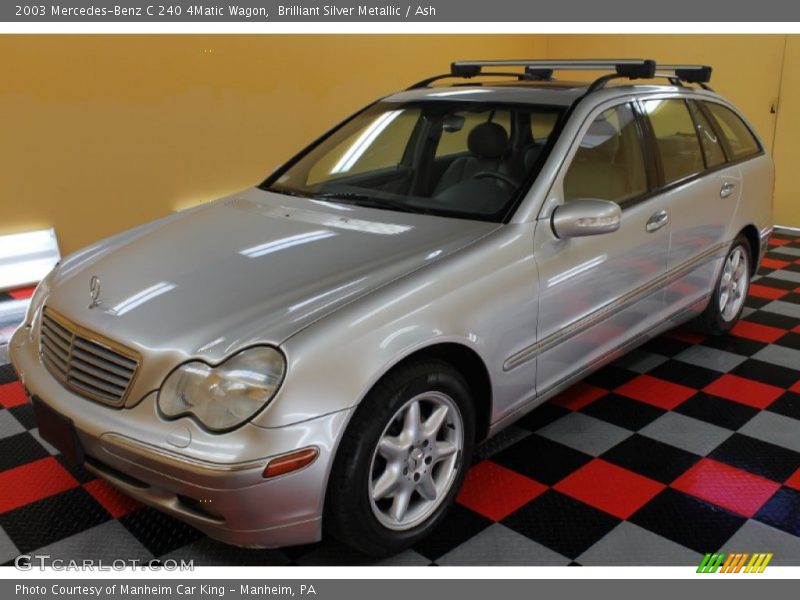 Brilliant Silver Metallic / Ash 2003 Mercedes-Benz C 240 4Matic Wagon