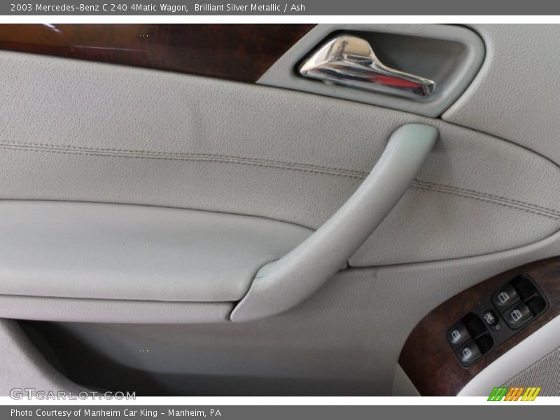 Brilliant Silver Metallic / Ash 2003 Mercedes-Benz C 240 4Matic Wagon
