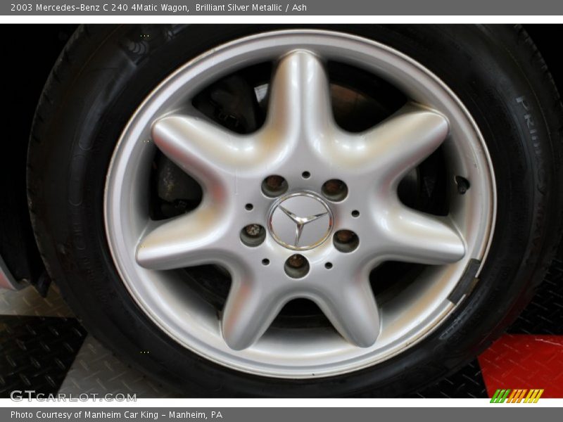 Brilliant Silver Metallic / Ash 2003 Mercedes-Benz C 240 4Matic Wagon
