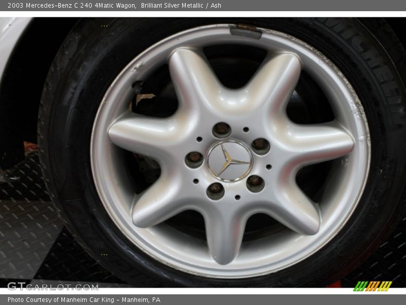 Brilliant Silver Metallic / Ash 2003 Mercedes-Benz C 240 4Matic Wagon