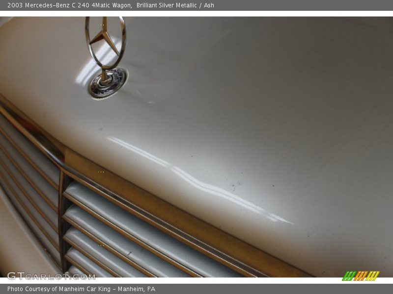 Brilliant Silver Metallic / Ash 2003 Mercedes-Benz C 240 4Matic Wagon