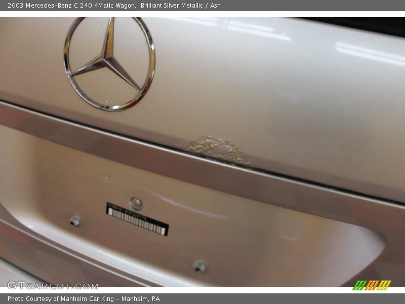 Brilliant Silver Metallic / Ash 2003 Mercedes-Benz C 240 4Matic Wagon