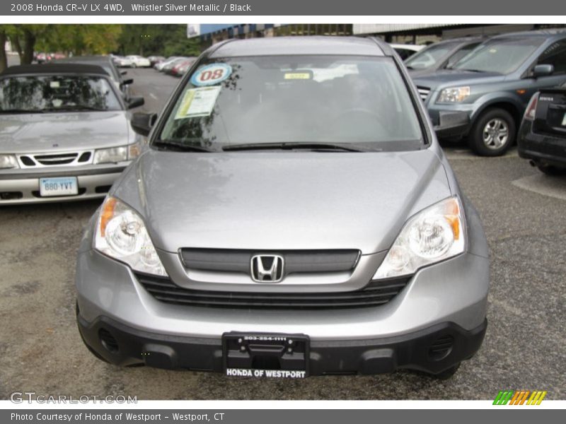 Whistler Silver Metallic / Black 2008 Honda CR-V LX 4WD