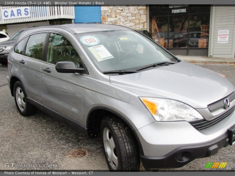 Whistler Silver Metallic / Black 2008 Honda CR-V LX 4WD
