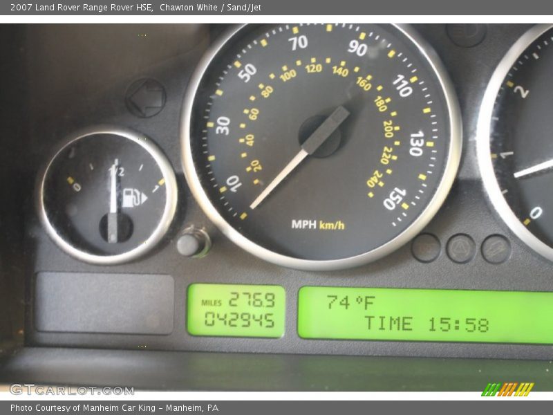 Chawton White / Sand/Jet 2007 Land Rover Range Rover HSE