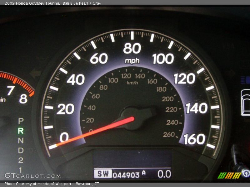 Bali Blue Pearl / Gray 2009 Honda Odyssey Touring