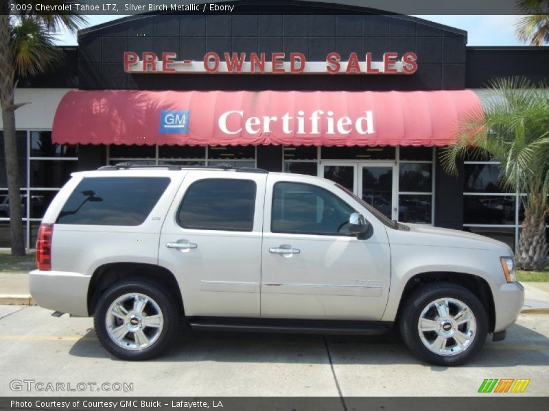 Silver Birch Metallic / Ebony 2009 Chevrolet Tahoe LTZ