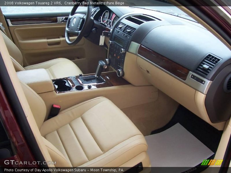 Cranberry Red Metallic / Pure Beige 2008 Volkswagen Touareg 2 VR6
