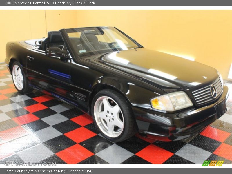 Black / Black 2002 Mercedes-Benz SL 500 Roadster
