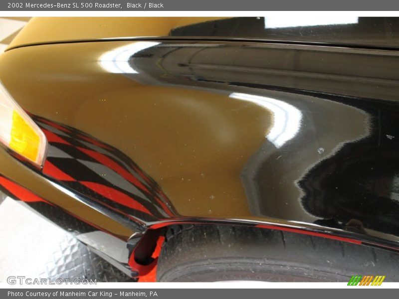 Black / Black 2002 Mercedes-Benz SL 500 Roadster