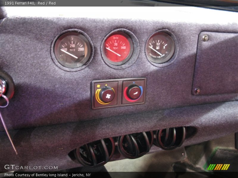 Controls of 1991 F40 