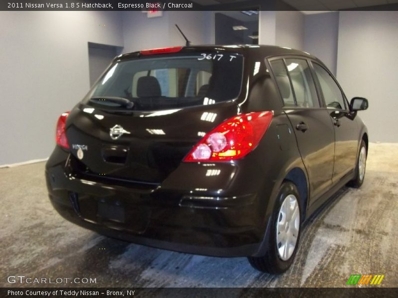 Espresso Black / Charcoal 2011 Nissan Versa 1.8 S Hatchback