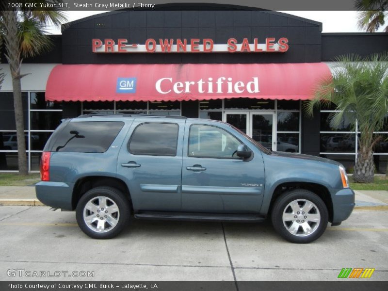 Stealth Gray Metallic / Ebony 2008 GMC Yukon SLT
