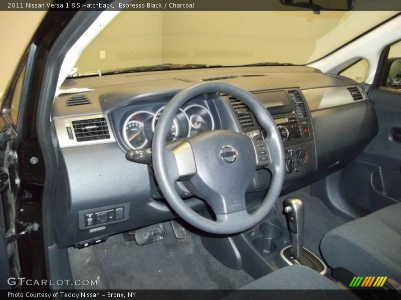 Espresso Black / Charcoal 2011 Nissan Versa 1.8 S Hatchback