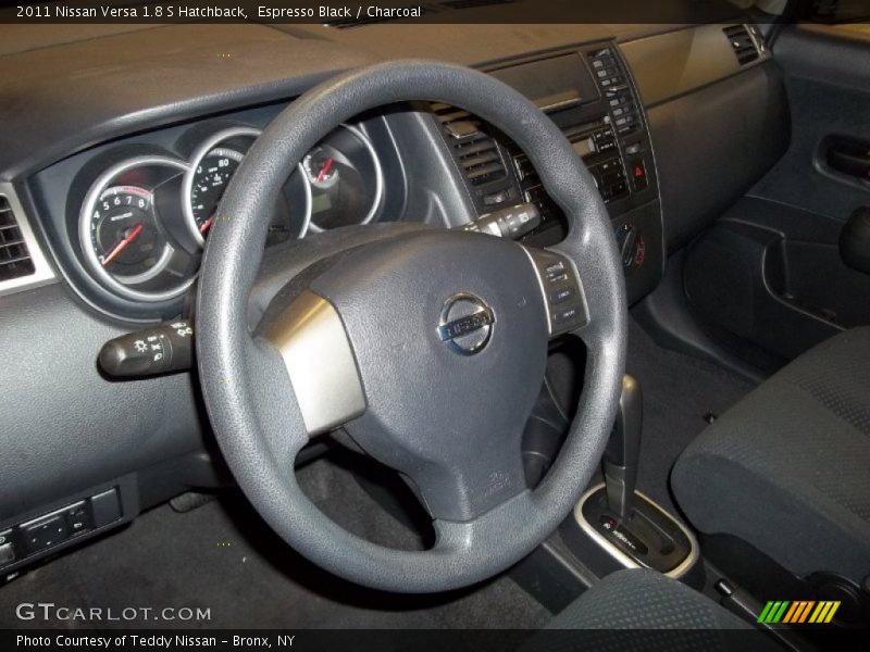 Espresso Black / Charcoal 2011 Nissan Versa 1.8 S Hatchback