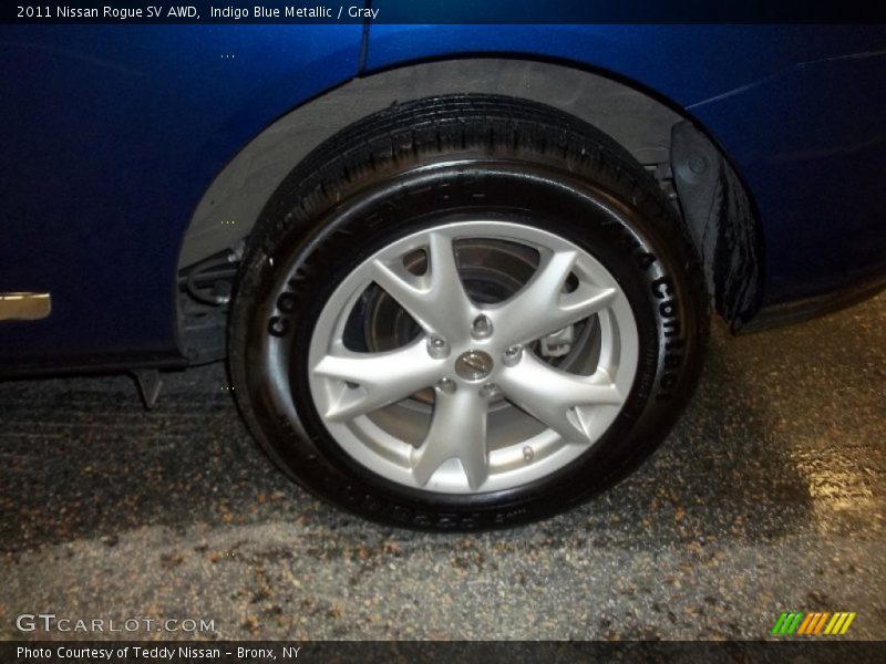Indigo Blue Metallic / Gray 2011 Nissan Rogue SV AWD