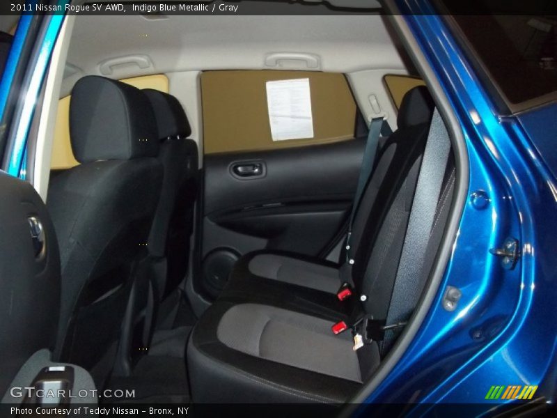 Indigo Blue Metallic / Gray 2011 Nissan Rogue SV AWD