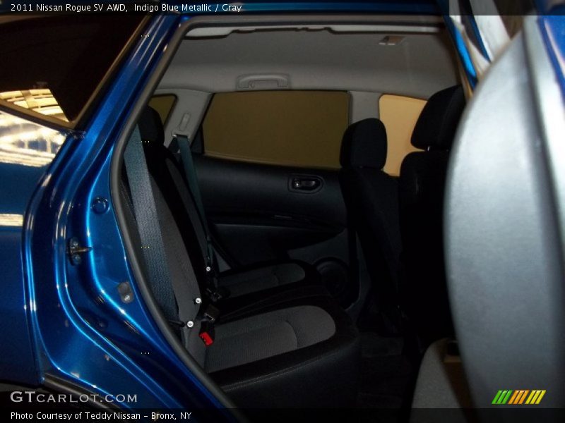 Indigo Blue Metallic / Gray 2011 Nissan Rogue SV AWD