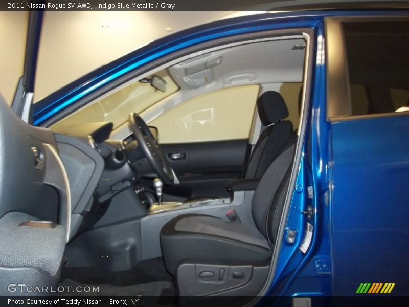 Indigo Blue Metallic / Gray 2011 Nissan Rogue SV AWD