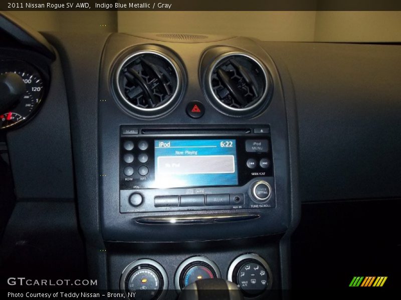 Indigo Blue Metallic / Gray 2011 Nissan Rogue SV AWD