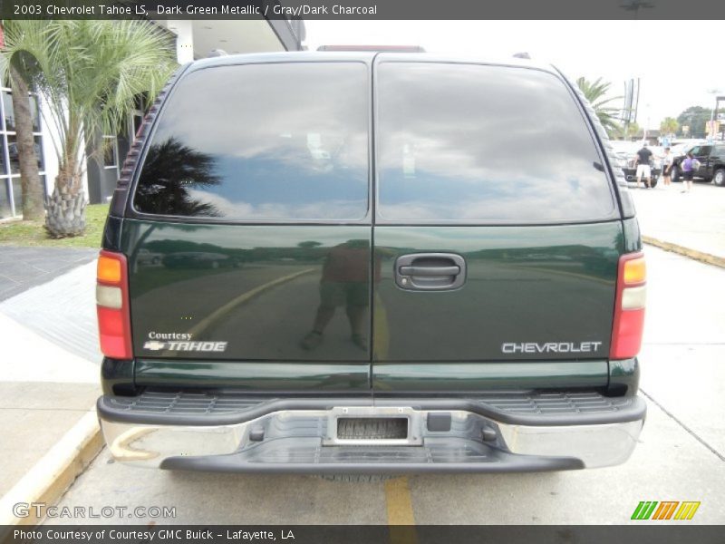 Dark Green Metallic / Gray/Dark Charcoal 2003 Chevrolet Tahoe LS
