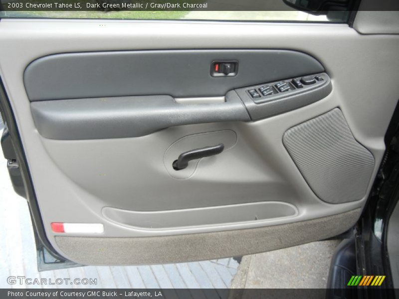 Dark Green Metallic / Gray/Dark Charcoal 2003 Chevrolet Tahoe LS