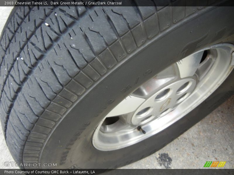 Dark Green Metallic / Gray/Dark Charcoal 2003 Chevrolet Tahoe LS