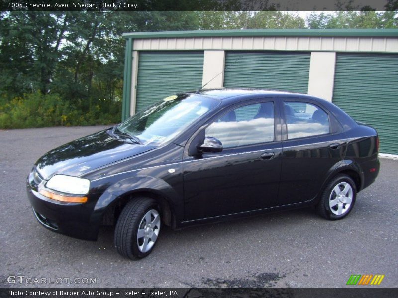 Black / Gray 2005 Chevrolet Aveo LS Sedan