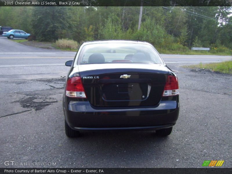 Black / Gray 2005 Chevrolet Aveo LS Sedan