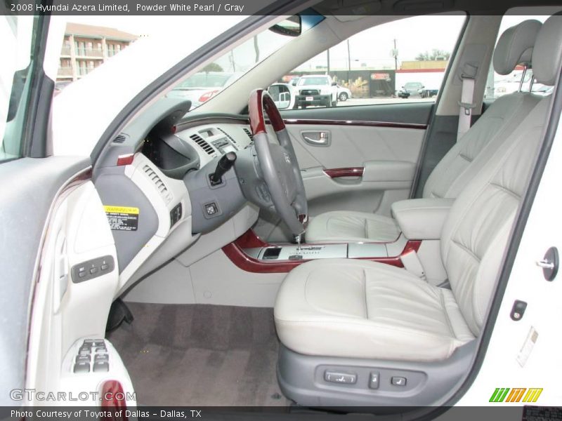 Powder White Pearl / Gray 2008 Hyundai Azera Limited