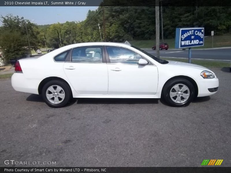 Summit White / Gray 2010 Chevrolet Impala LT