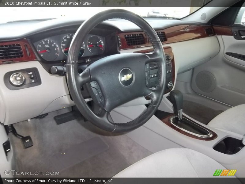 Summit White / Gray 2010 Chevrolet Impala LT