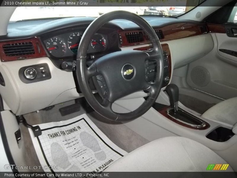 Summit White / Gray 2010 Chevrolet Impala LT