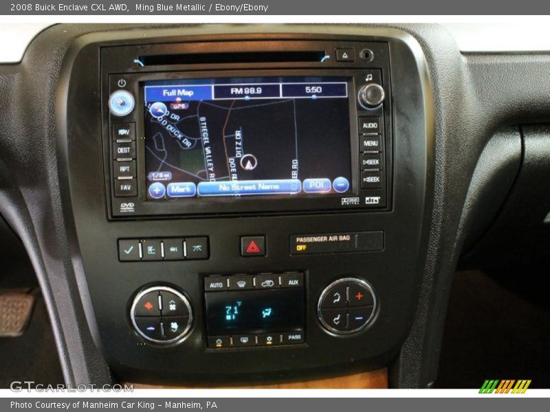 Ming Blue Metallic / Ebony/Ebony 2008 Buick Enclave CXL AWD