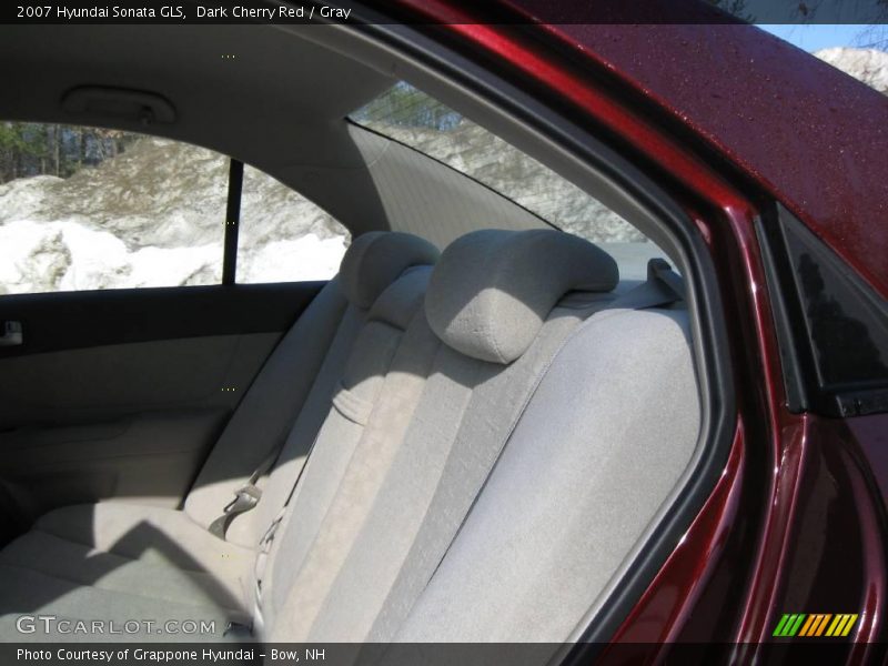 Dark Cherry Red / Gray 2007 Hyundai Sonata GLS