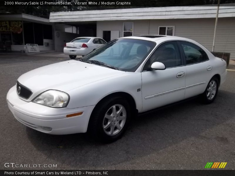 Vibrant White / Medium Graphite 2000 Mercury Sable LS Premium Sedan