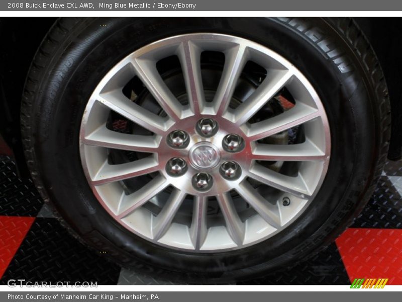 Ming Blue Metallic / Ebony/Ebony 2008 Buick Enclave CXL AWD