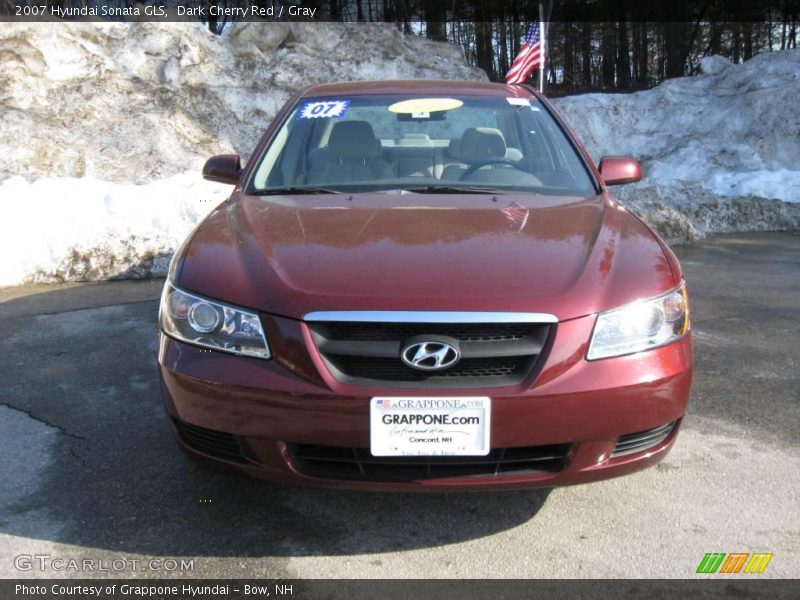 Dark Cherry Red / Gray 2007 Hyundai Sonata GLS
