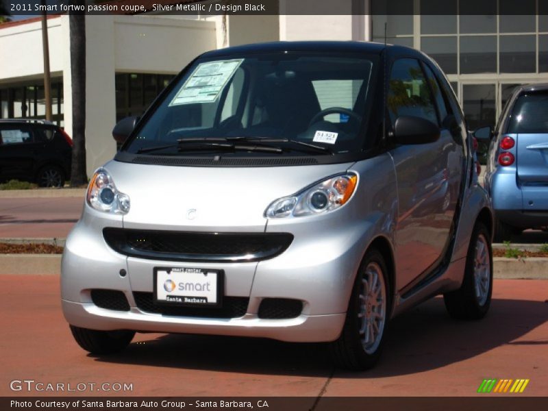 Silver Metallic / Design Black 2011 Smart fortwo passion coupe