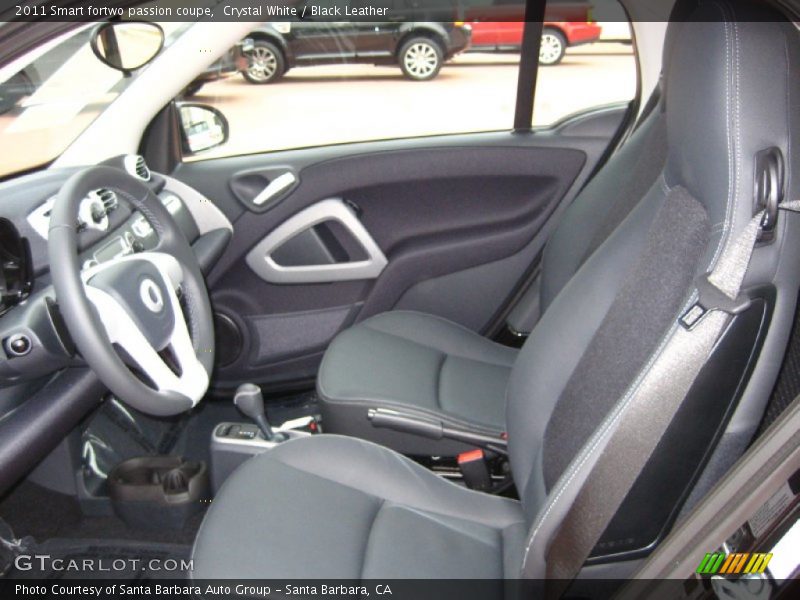  2011 fortwo passion coupe Black Leather Interior