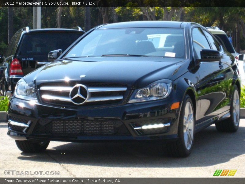 Black / Black 2012 Mercedes-Benz C 250 Coupe