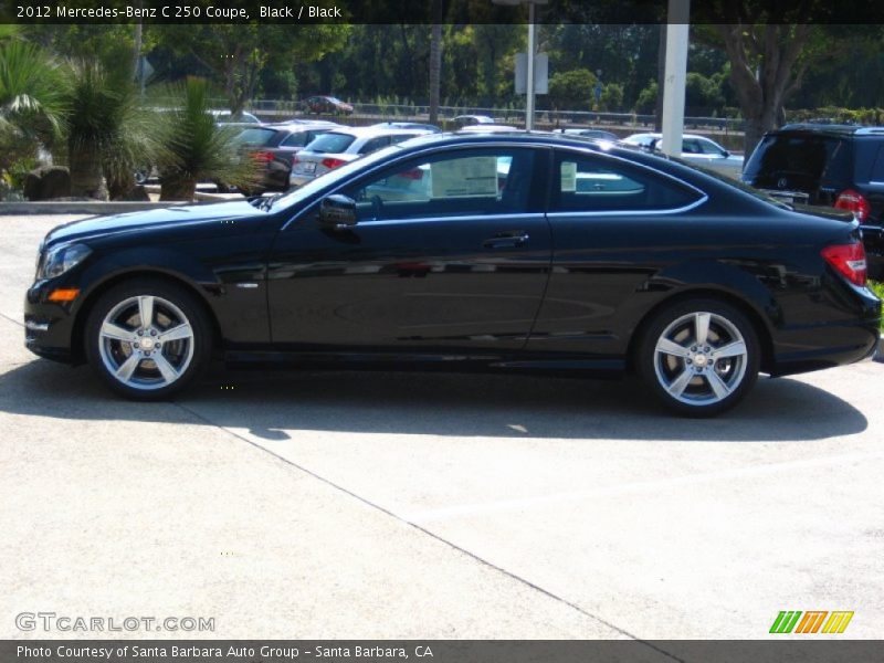Black / Black 2012 Mercedes-Benz C 250 Coupe