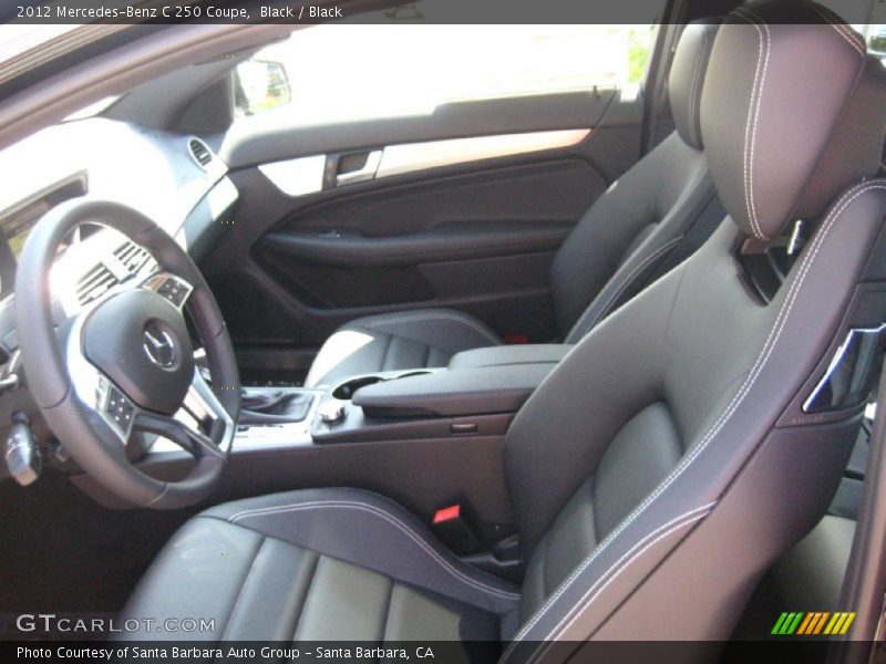 Black / Black 2012 Mercedes-Benz C 250 Coupe