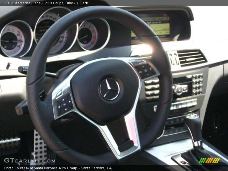 Black / Black 2012 Mercedes-Benz C 250 Coupe