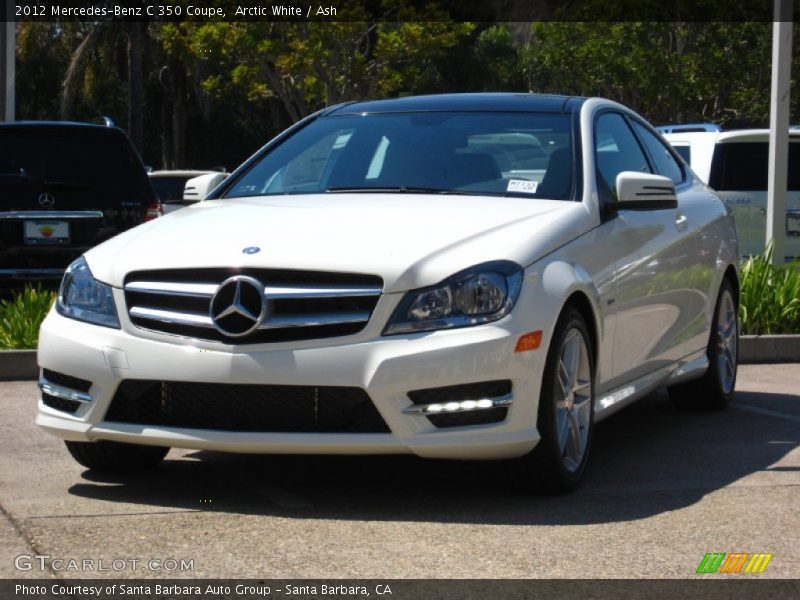 Arctic White / Ash 2012 Mercedes-Benz C 350 Coupe