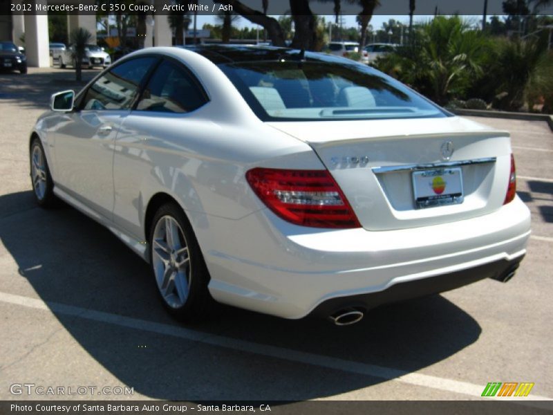 Arctic White / Ash 2012 Mercedes-Benz C 350 Coupe