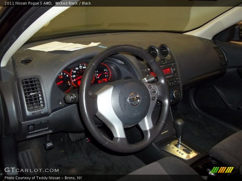 Wicked Black / Black 2011 Nissan Rogue S AWD